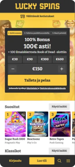 Lucky Spins mobiili
