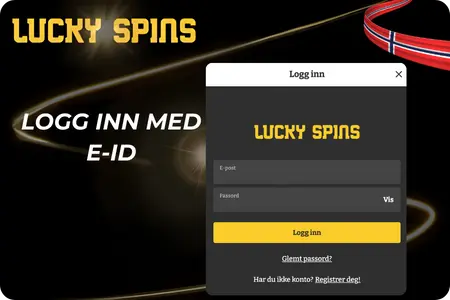 Lucky Spins 1 innlogging med e-post, passord og glemt passord-lenke